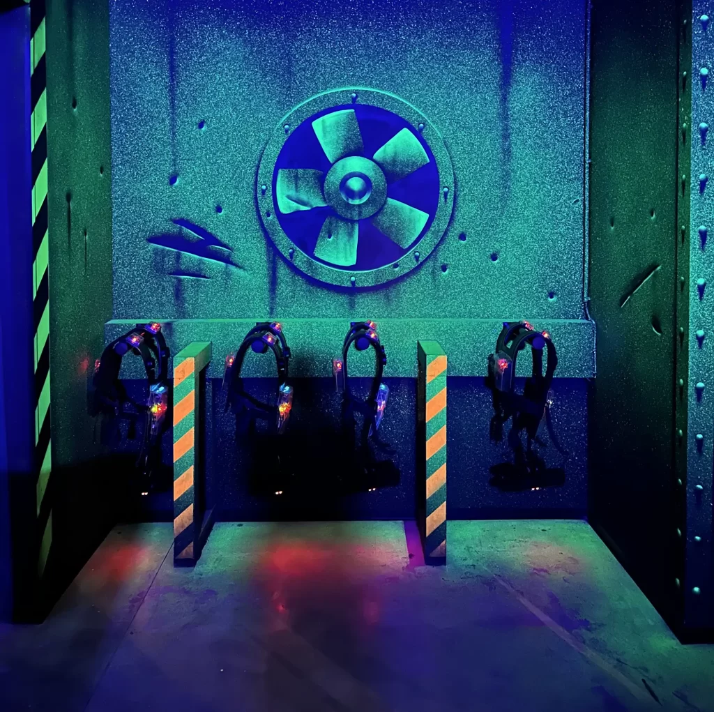 salle gilet et pistolet ultra laser